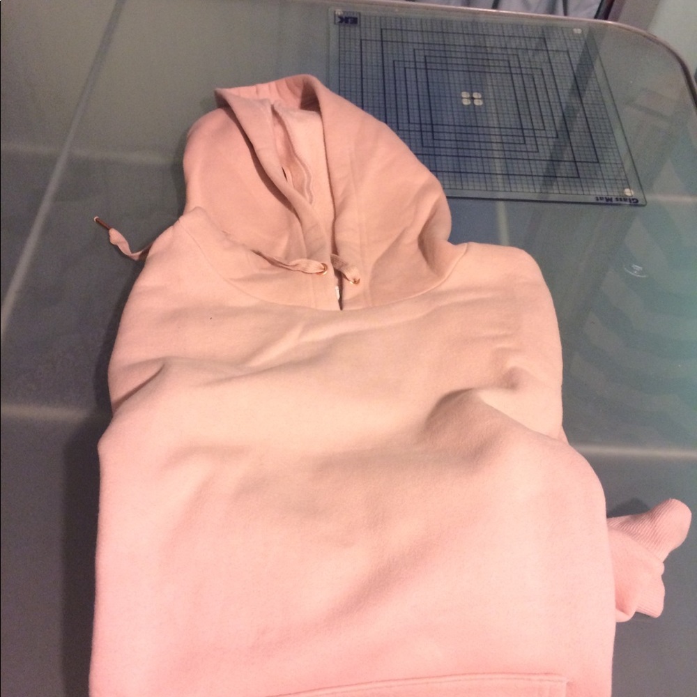 New Long Ballet Pink Hoodie Sweatshirt